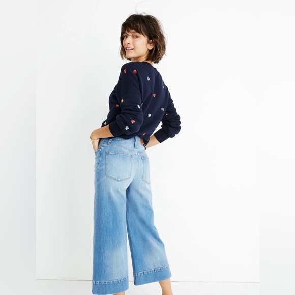 Madewell Wide Leg crop Jeans - Picture 2 of 6